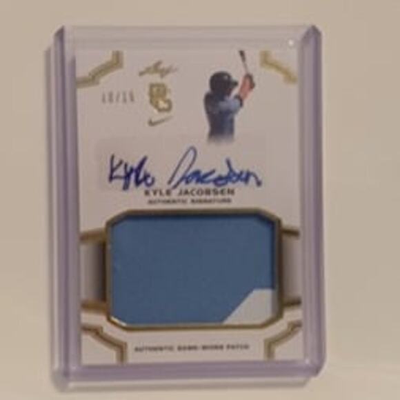 Kyle Jacobsen 10/15 Auth Sig & Game Worn Patch Leaf #PA-KJI - Picture 5 of 6